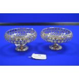 Pair of Small Hallmarked Silver Baskets, London and Birmingham 1913 ~56g each