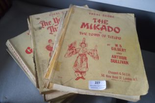 Gilbert & Sullivan Original Opera Scores