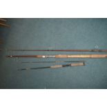 Two Unmarked Two Section Fishing Rods