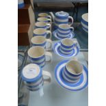T.G. Green Cornish Ware Mugs, Cups & Saucers, and Teapot