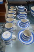 T.G. Green Cornish Ware Mugs, Cups & Saucers, and Teapot