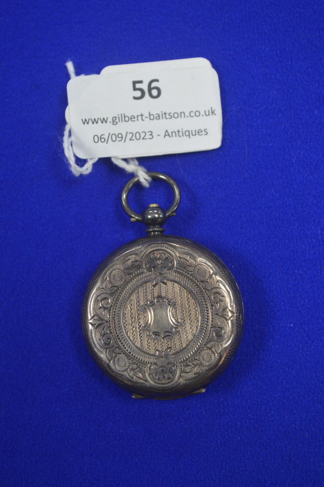 Ladies 935 Britannia Silver Pocket Watch - Image 3 of 3