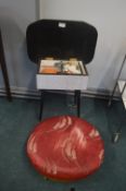 Retro Sewing Box and a Footstool