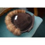Vintage Fur Trimmed Hat