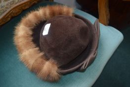 Vintage Fur Trimmed Hat