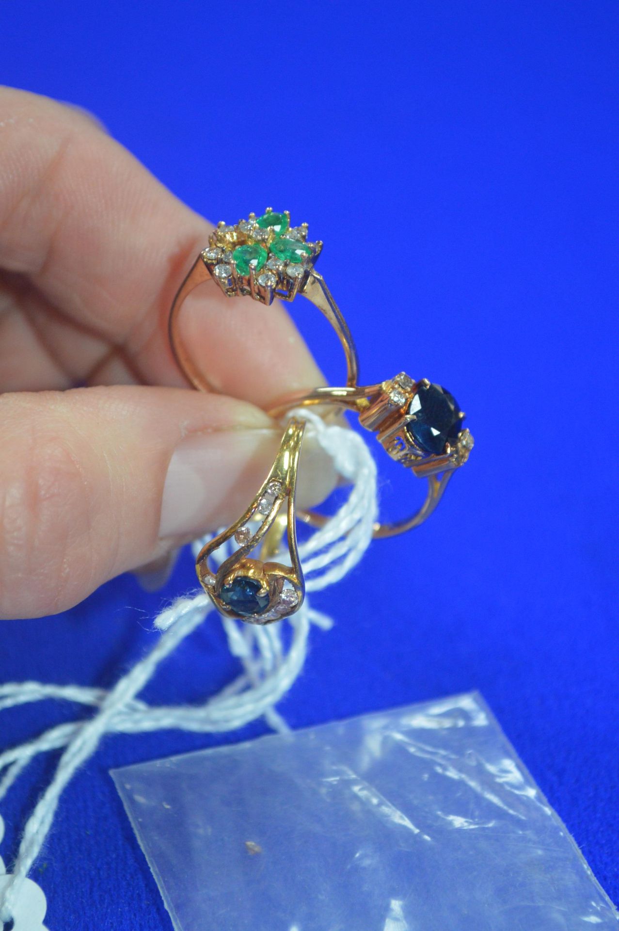 Two 18ct Gold Rings ~6g gross plus One Unmarked Ring (missing some stones) - Image 4 of 5