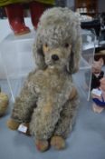 Vintage Soft Toy Clockwork Poodle (requires attention)