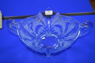 1930's Blue Glass Fruit Bowl