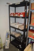 *6ft Black Five Shelf Racking (contents not includ