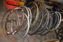 Fifteen Assorted Bicycle Wheels