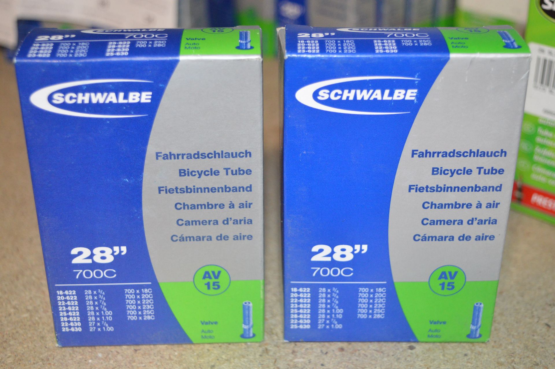 *Two Schwalbe 700C 20” AV15 Inner Tubes