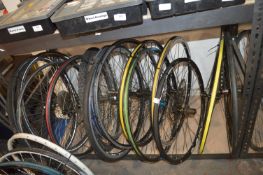 Fourteen Assorted Bicycle Wheels