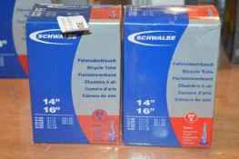 *Two Boxes of Schwalbe 14” 16” SV2 Inner Tubes