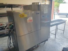 * Meiko K160 PI convayor rack dishwasher, with convayor feed table and osmosis unit