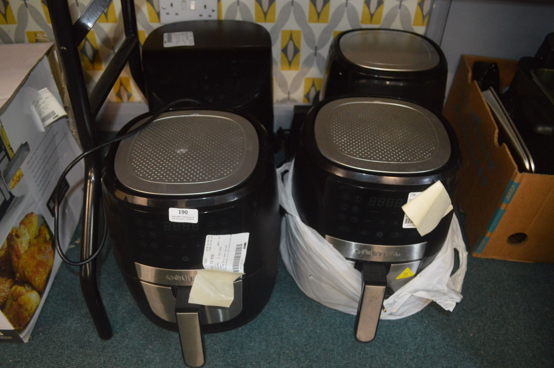 *Four Gourmia Digital Air Fryers (salvage)