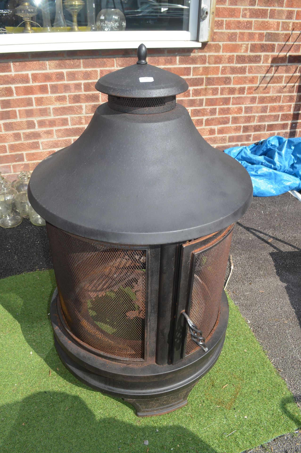 *Outdoor Chimenea/Grill (salvage)