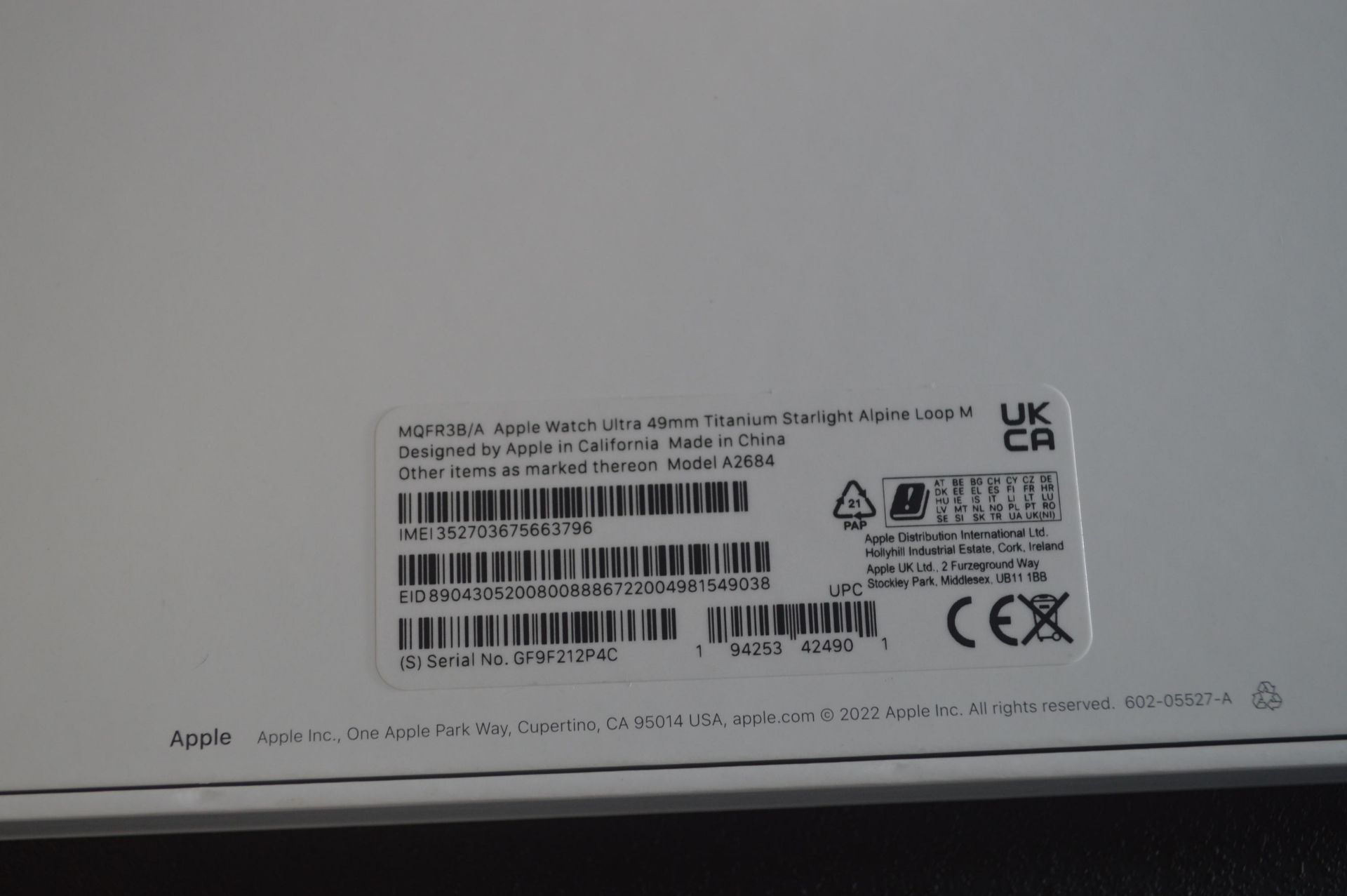 *Apple Ultra Smart Watch with Titanium Case - Sealed Packaging - Image 3 of 3