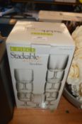 *8pc Stackable Acrylic Tumbler Set