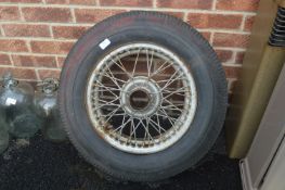 15" Wire Framed Wheel from an Austin Healey