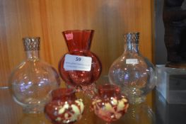 Small Glass Vases etc.