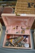 Vintage Musical Jewellery Box and Contents