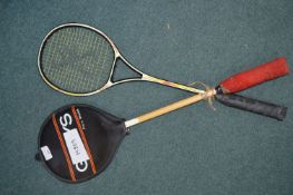 Two Squash Rackets