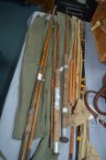 Four Vintage Fishing Rods