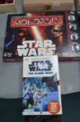 Star Wars Library and a Star Wars Monopoly Game