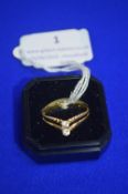 9ct Gold Double Band Ring ~1.55g Size: U