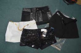 Four Pairs of Size: 6 Shorts by River Island, etc.