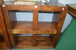 Solid Wood Double Display Unit