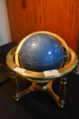 Gemstone Globe with Brass Mount