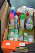 Assorted Cleaning Products and Light Bulbs etc.
