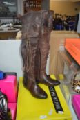 River Island Sweetie Club Knee Boots Size: 4