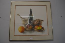 Framed Watercolour Still Life by Dawn Brewer 1981