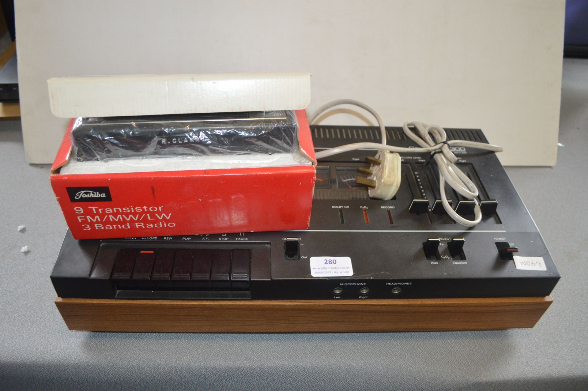 Vintage Garrard GC300 Cassette Deck, plus Toshiba