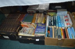 Two Boxes of Older Hardback Books etc.