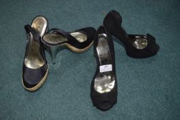 Two Pairs of New Look Gorgeous Ladies Shoes Size: