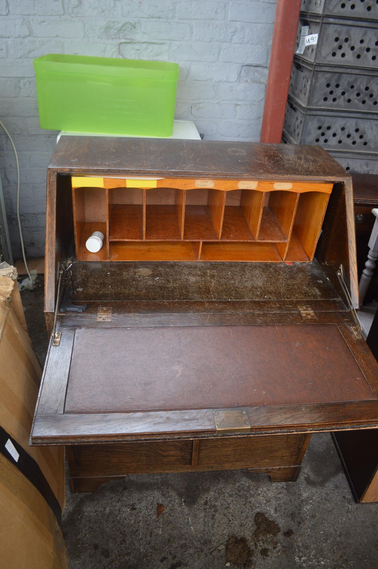 1930's Oak Bureau - Image 3 of 3