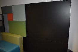 *Black Screen with Demo Pads 110”x75” plus Side Section 62”x40”