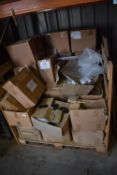 *Pallet of ~40 Boxes of Flyby Brackets No.03 and Plastic Spacers
