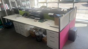 *Remaining office furniture in ground floor office. To include desks, drawer units and storage cabin