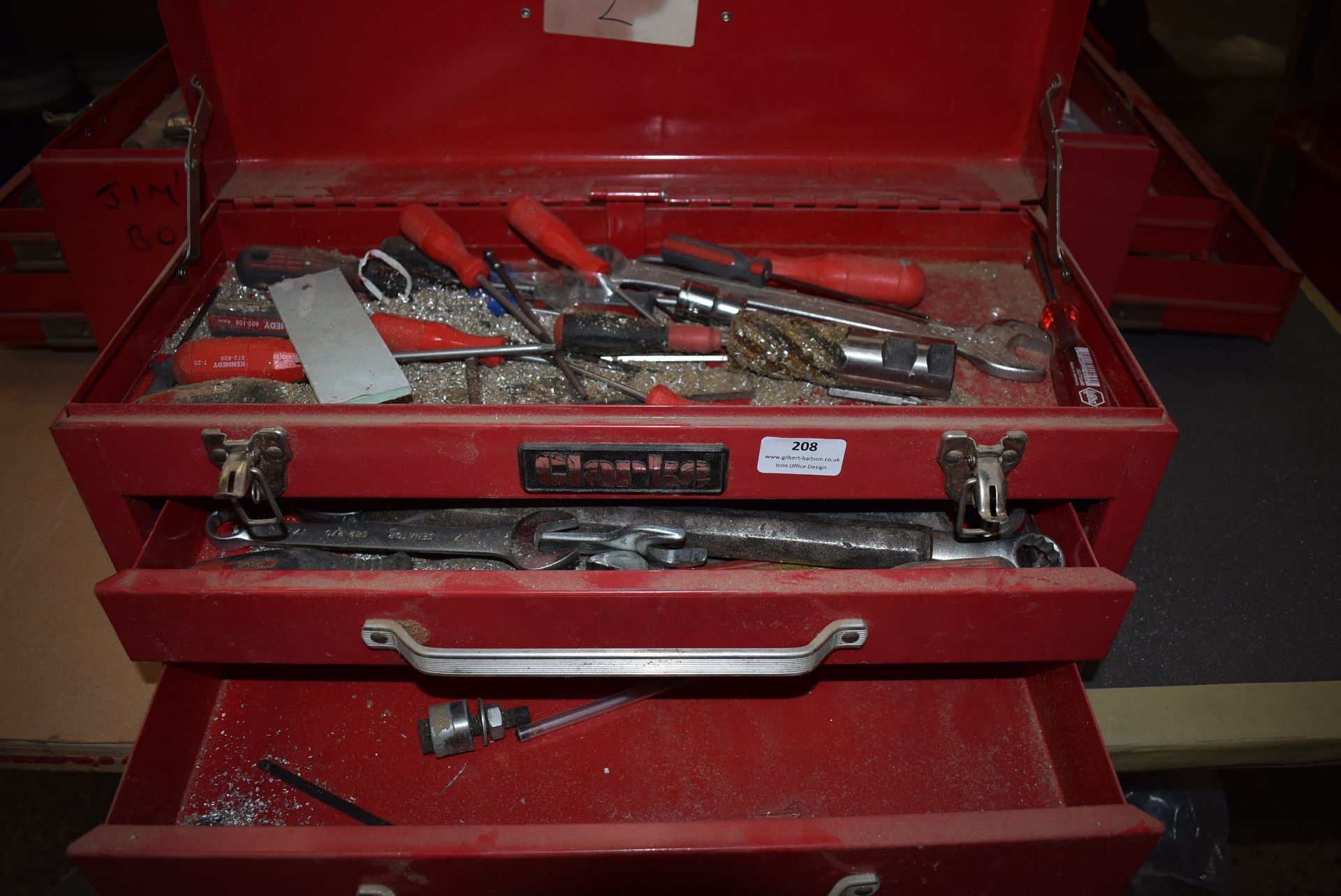 *Clarke Toolbox Containing Various Hand Tools etc