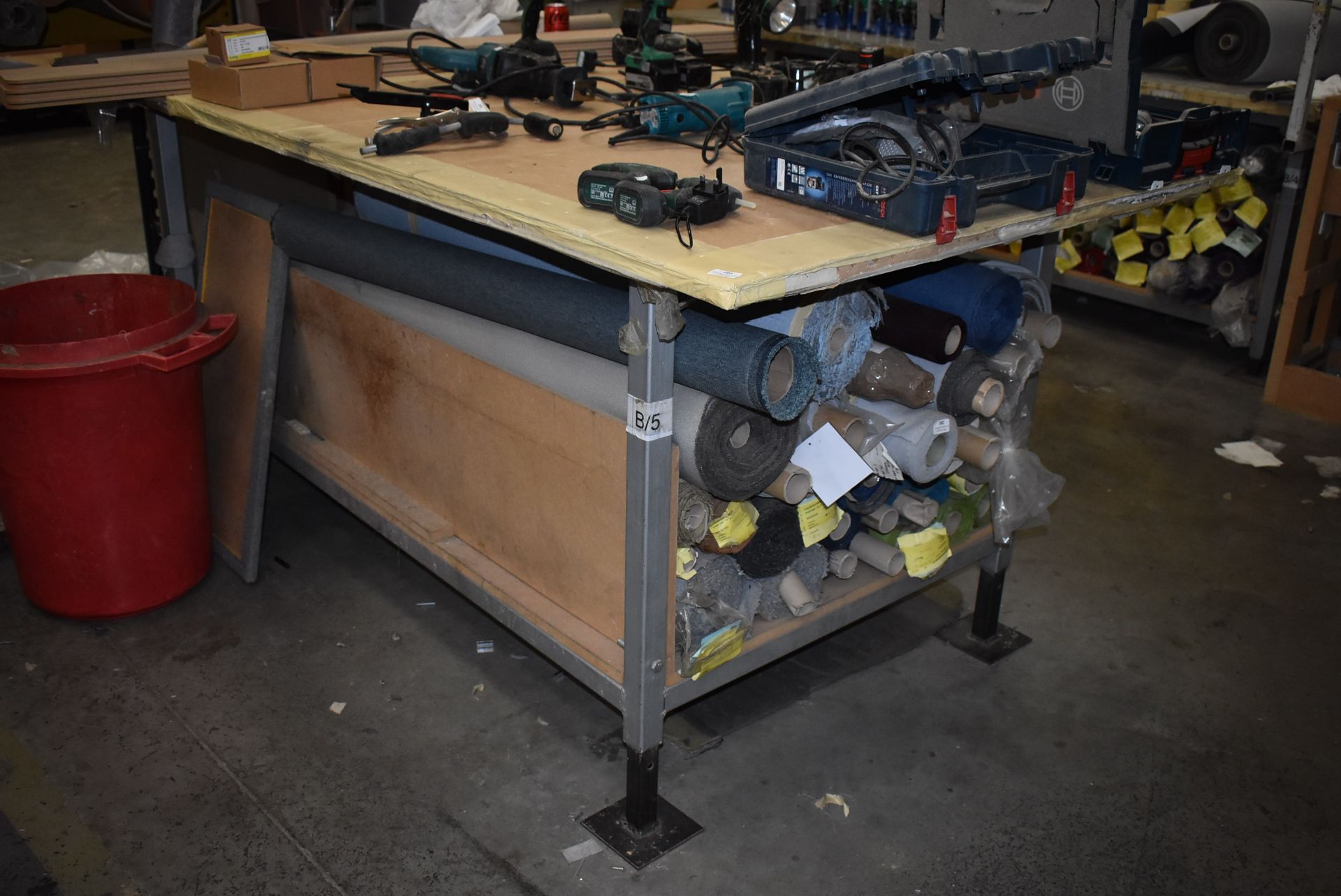 *Heavy Duty 8ft x 4ft Workbench with Adjustable Legs (collection by appointment)