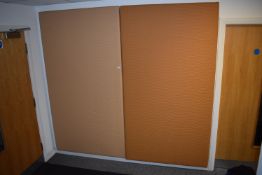 *Two 47”x87” Leather Effect Wall Panels