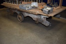 *Vintage Four Wheel Industrial Barrow (NOT including any machining tools)