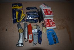 *Assorted Box Knives, Stanley Knives, Blades, etc.