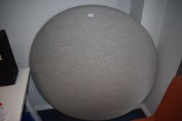 *Grey Upholstered Dome Panel 49” diameter