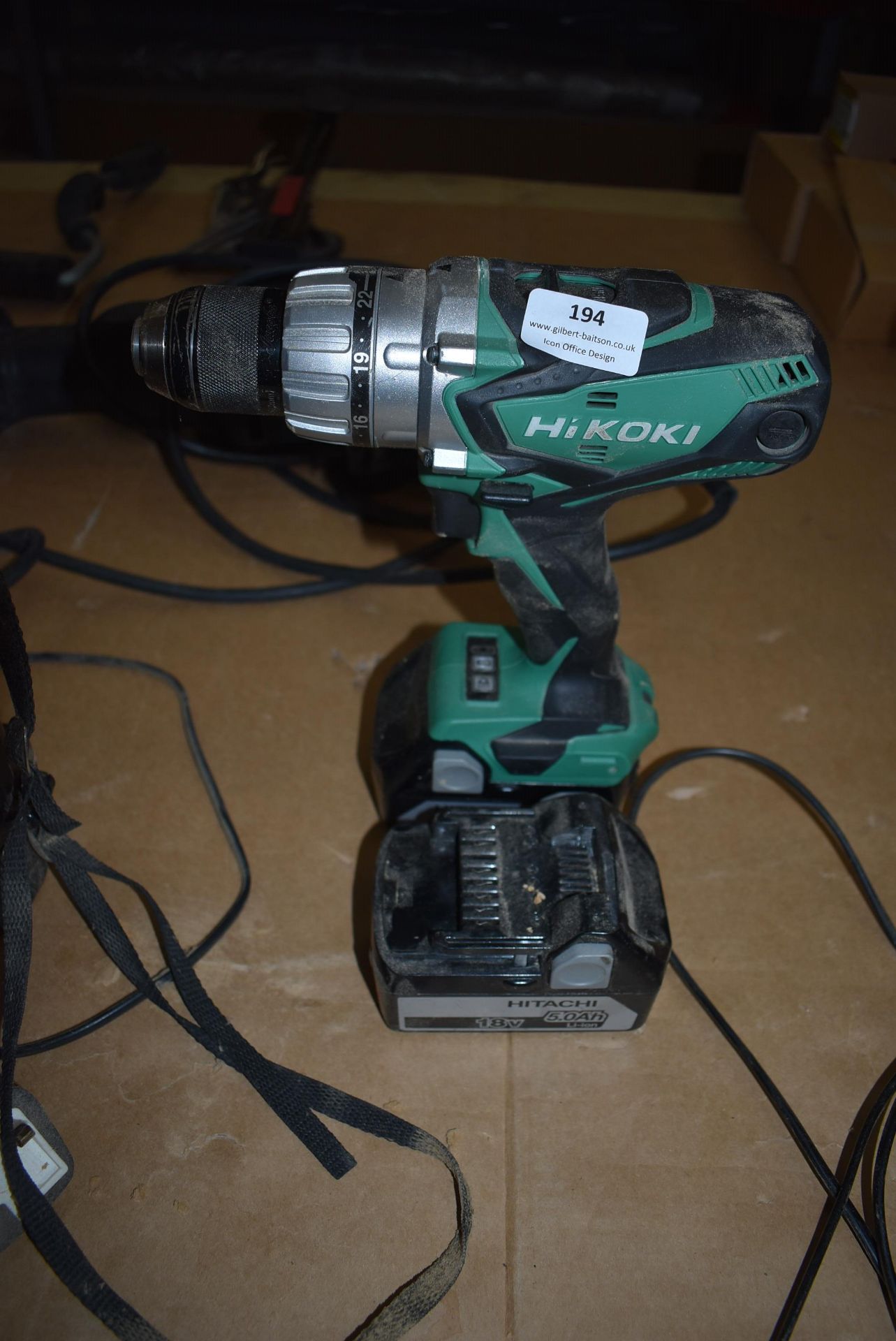 *Hikoki by Hitachi 18v Cordless Drill with Spare Battery (no charger)