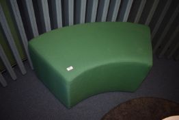 *Curved Upholstered Bench